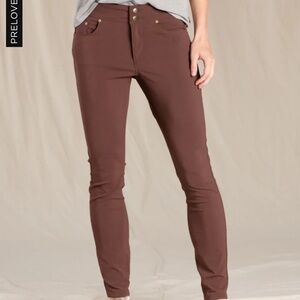 Toad&Co Rover Skinny Pant in Deep Mahogany Size 4